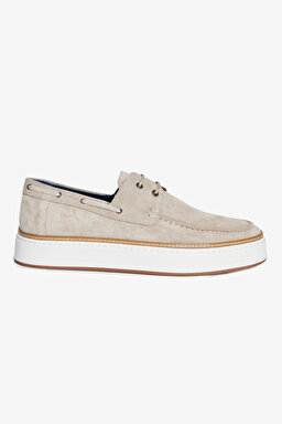 %100 Süet Loafer - Bej (görsel 4)