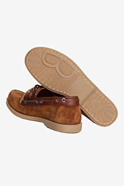 %100 Süet Loafer - Taba (görsel 4)