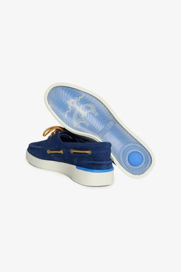 %100 Süet Loafer - Lacivert (görsel 4)