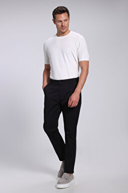 Jogger Düz Paça Teknik Pantolon - Siyah