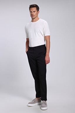 Jogger Düz Paça Teknik Pantolon - Siyah (görsel 3)