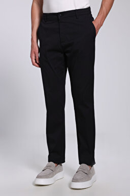 Jogger Düz Paça Teknik Pantolon - Siyah (görsel 5)