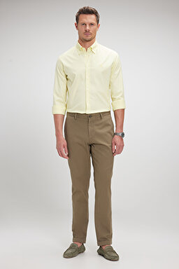 Chino Double Paça Pantolon - Haki (görsel 2)