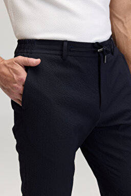 Standart Fit Cepli Jogger Pantolon - Lacivert (görsel 3)
