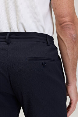Standart Fit Cepli Jogger Pantolon - Lacivert (görsel 4)