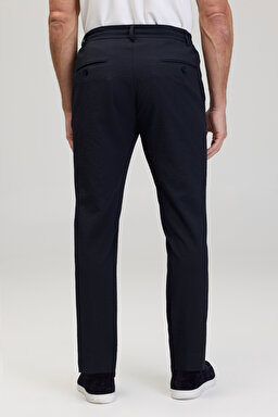 Standart Fit Cepli Jogger Pantolon - Lacivert (görsel 6)