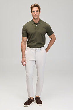 Standart Fit Cepli Performans Pantolon - Taş (görsel 2)