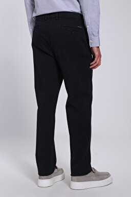 Standart Fit Cepli Chino Pantolon - Siyah (görsel 6)