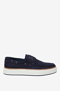 %100 Süet Loafer - Lacivert