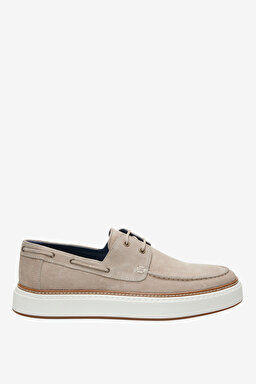 %100 Süet Loafer - Bej