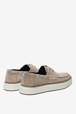 %100 Süet Loafer - Bej (görsel 4)