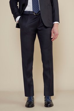 %100 Yün Mono Yaka Slim Fit Torba Cep Takım Elbise - Lacivert (görsel 5)
