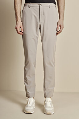 İçten Bağcıklı Slim Fit Jogger Performans Pantolon - Gri (görsel 3)