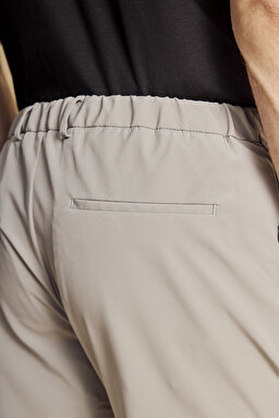 İçten Bağcıklı Slim Fit Jogger Performans Pantolon - Gri (görsel 7)
