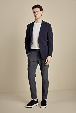 İçten Bağcıklı Slim Fit Jogger Performans Pantolon - Antrasit