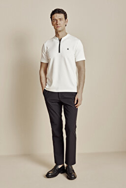İçten Bağcıklı Slim Fit Jogger Performans Pantolon - Siyah (görsel 2)
