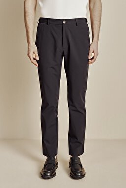 İçten Bağcıklı Slim Fit Jogger Performans Pantolon - Siyah (görsel 3)