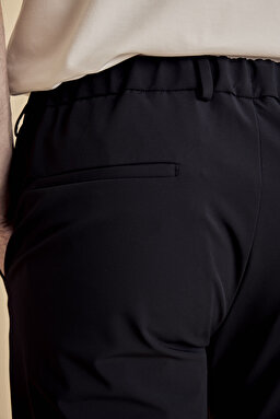 İçten Bağcıklı Slim Fit Jogger Performans Pantolon - Lacivert (görsel 6)