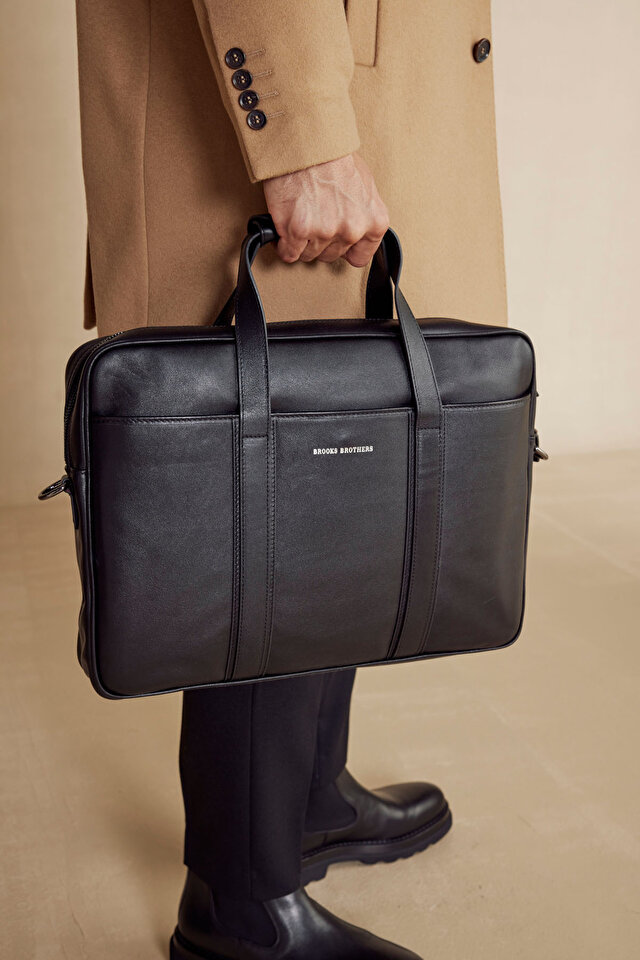 Deri Laptop Çantası BBFW24MBG004112 | Brooks Brothers